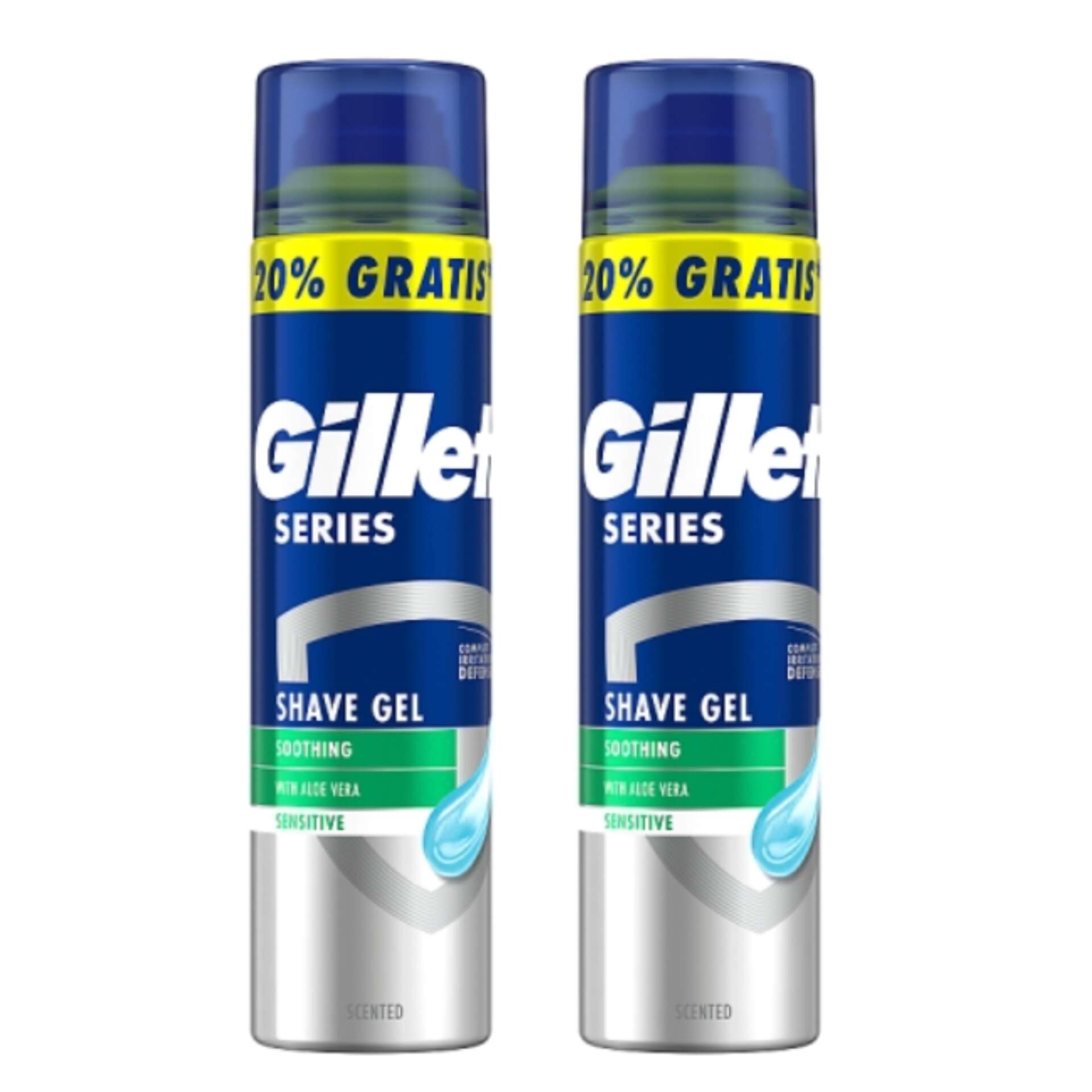 E-shop Gél na holenie Gillette Series Sensitive Aloe Vera 2x240ml