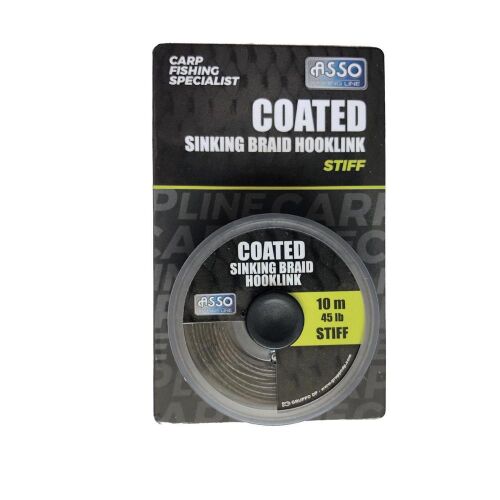 Asso Bevonatos Süllyedő Fonott Előke - Merev - 10m - 15lb 137257791