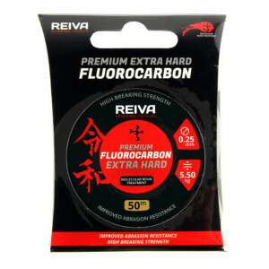 Reiva Prémium Extra Kemény Fluorocarbon Horgász Zsinór, 50m, 0.25mm, 5.50kg szakítószilárdság - Horgászat