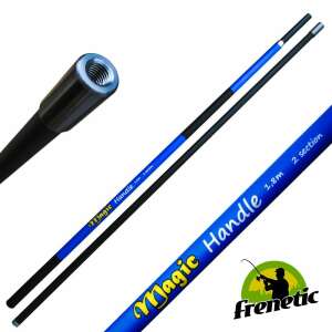 Frenetic Magic Handle teleszkópos merítőnyél, 4m, üvegszálas, horgász háló nyél - Halvédelem