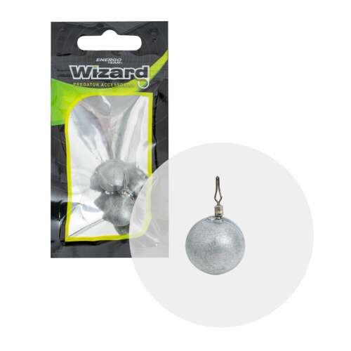 Wizard Dropshot Horgász Ólom, 15g, Go Green, Kerek, 2 db-os Csomag - Wizard
