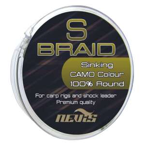 Nevis S Braid süllyedő camo színű 100% kerek fonott horgász zsinór - Fonott zsinór