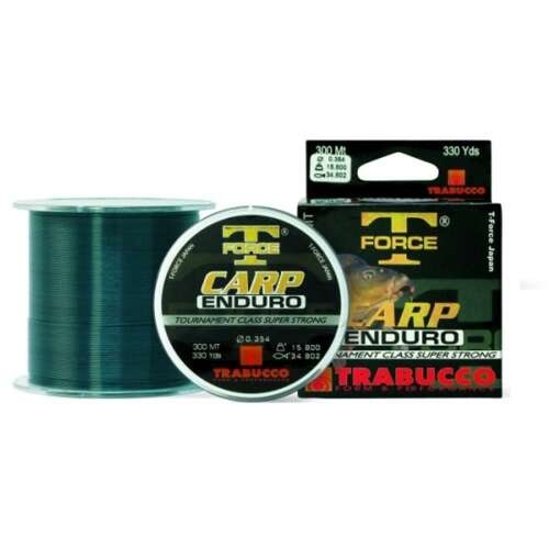 Trabucco T-Force Carp Enduro horgász zsinór, 0,28 mm, 1200 m-es orsón, verseny osztály, szuper erős