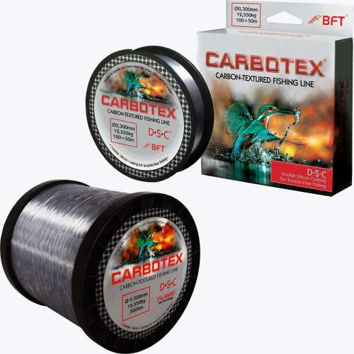 Carbotex DSC 300m Szénszálas Bevonatú Horgász Zsinór, 0,355mm Átmérő, 16,55kg Szakítószilárdság
