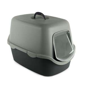 Cathy Macska WC Green Line macskaalom doboz, sötétszürke és szürke, 56x40x40cm - Macska WC