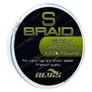 Nevis S Braid Sinking Camo Colour 100% Round horgász zsinór, 15m, 0.08mm - Fonott zsinór