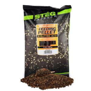 Stég Product Method Master Etető Pellet 2mm N-Vajsav, 800g, horgászcsali, pontyhorgászat, pelletek - Lebegő csali