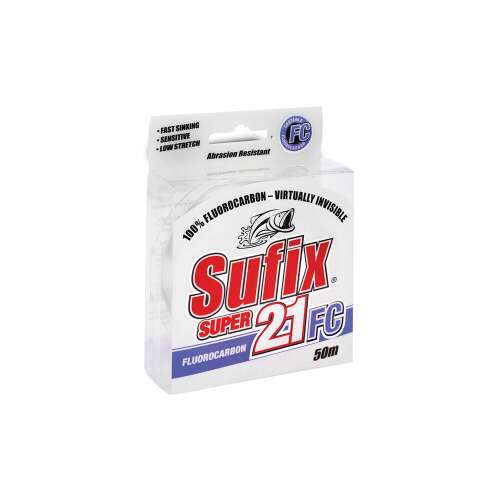 Sufix Super 21 FC Fluorocarbon horgász zsinór, 50m-es orsón - Monofil zsinór