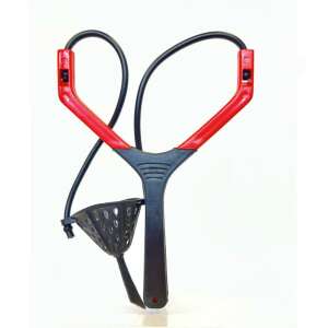 SILSTAR LONG RANGE II. csúzli, piros és fekete, horgász csúzli, csalizó csúzli - Csúzli & etetőrakéta