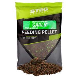 Stég Product Method Master Fokhagyma 2mm Etető Pellet, 800g-os csomag haleleség pellet - Lebegő csali