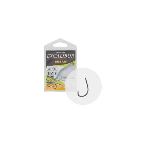 Excalibur Bream Maggot horgászhorog 10-es méretben, fekete, éles, erős, pontyhoz, keszeghez és más halakhoz - Horgász horog