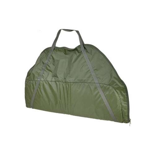 Carp Zoom Pontymatrac és mérőzsák összehajtogatva, zöld pontymatrac fogantyúkkal