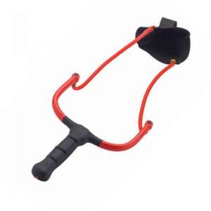 SILSTAR TRAINER csúzli, piros és fekete színben, erős gumival, ergonomikus markolattal, horgászatra és vadászatra - Csúzli & etetőrakéta