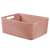 Kosz na przechowywanie CURVER "JUTE", różowy, 12L, z uchwytami