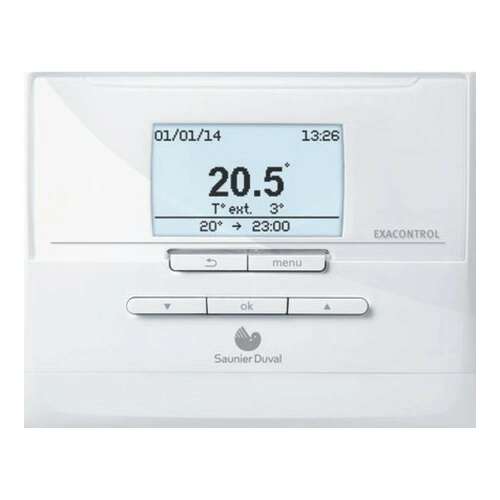 Saunier Duval Exacontrol E7R C digitális szobatermosztát, vezeték nélküli, programozható, kijelzővel