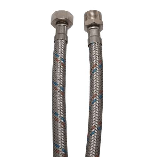 Flexibilis cső vízre 15 cm, 3/8" KB, vízbekötő cső, rugalmas tömlő, 15 cm, 3/8 hüvelyk - Vízbekötőcső