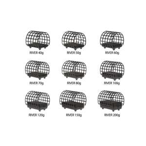 Serie Walter River Feeder Kosár, 6 különböző méretben: 40g, 50g, 60g, 70g, 80g, 100g, 120g, 150g, 200g - Horgász ólom