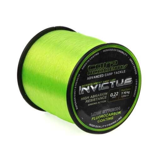 Carp Academy Invictus 1200m 0.22mm Fluo Zöld Monofil Ponty Zsinór - Monofil zsinór