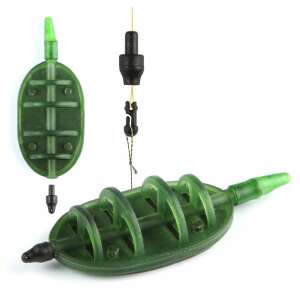 Method feeder kosár XL, zöld, 40g, horgászfelszerelés, pontyhorgászat, feeder horgászat - Horgász ólom