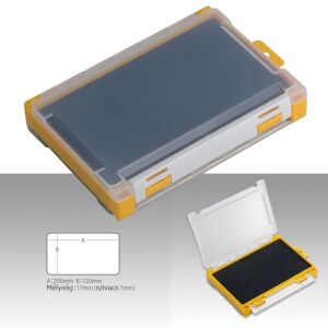 Meiho Rungun case 3010W-2 szivacsos jig és horog tartó műanyag horgász doboz 137256049 - Horog, forgó, kapocs