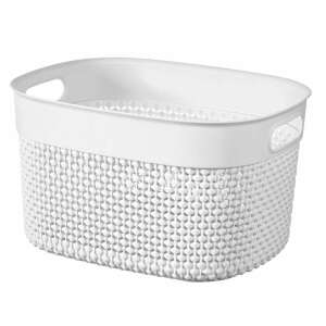 Kosz CURVER "FILO RECYCLED", biały, owalny, 6L, kosz do przechowywania, pleciony wzór - Przybory domowe