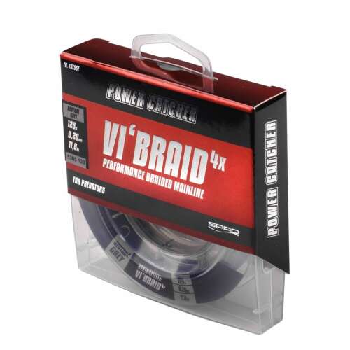 Spro Vi'Braid 4x fonott horgász zsinór, szürke, 0,16mm, 125m, csomagolás
