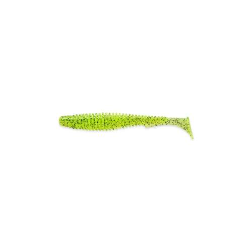 FishUp U Shad 4 es 8db 055 Chartreuse Black puha csalik halászathoz - Gumicsali és twister