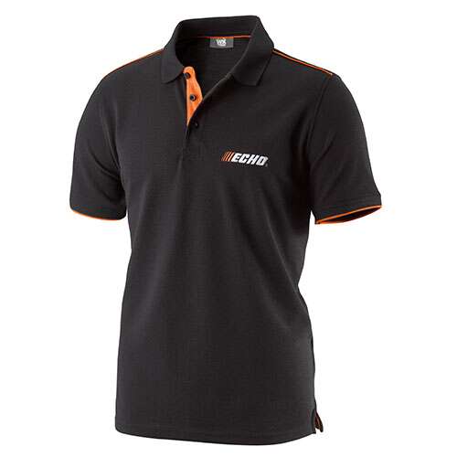 Tričko Echo, čierne - oranžové (XL)