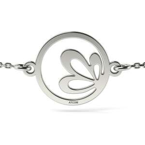 Brățară cu floare de lotus din argint ATCOM - Atcom Jewelry