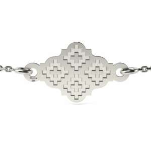 Srebrna bransoletka z tradycyjnymi motywami z Siedmiogrodu, marka ATCOM - Atcom Jewelry