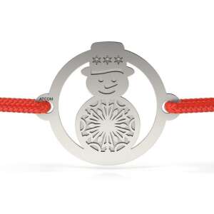 ATCOM Ezüst karkötő hóember medállal - Atcom Jewelry