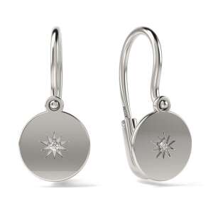 ATCOM Silver Earrings Model 52 with Crystal - Women's Earring