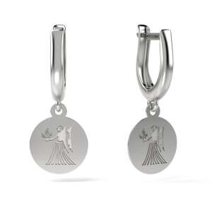 Srebrne kolczyki zodiaku Panna ATCOM - Atcom Jewelry