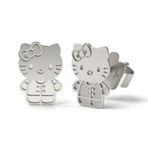 Hello Kitty silver earrings, ATCOM brand, 925 silver, for women - Women's Earring