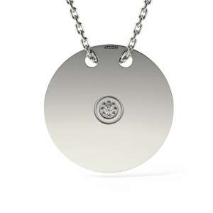 Colier ATCOM Arctic Circle din argint cu pandantiv din cristal - Accesorii pentru femei