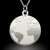 Сребърен колие Земя и Океан от ATCOM с висулка глобус