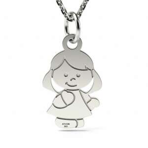 ATCOM 925-ös sterling ezüst lány medál nyaklánc - Atcom Jewelry