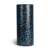 Foam roller with blue and black pattern, 33 cm long and 14 cm diameter