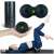Foam roller, double massage ball and single massage ball set, black and blue, Neo-Sport NS-998