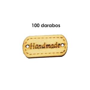 Hand made fa felirat - 100 darabos - 2,35x1,1 cm 94020741 - Fa felirat & dekorációs elem