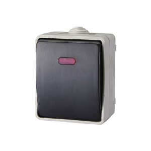 AQUATOP 9877H outdoor light switch with indicator light, IP54 rated - Light Switch
