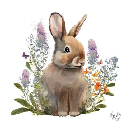 Belle Bunny Papírszalvéta - Nyuszi minta - 20 db - 33x33 cm