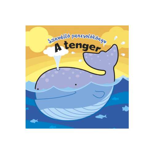 Színváltó pancsolókönyv - A tenger pancsolókönyv borítója, bálnával
