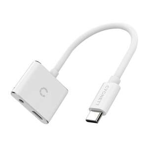 Аудио адаптер USB-C към мини жак 3,5 мм i USB-C Cygnett Essential (бял)