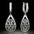 Cercei din argint ATCOM Model 51, argint 925, Formă de lacrimă