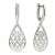 Cercei din argint ATCOM Model 51, argint 925, Formă de lacrimă