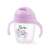 Обучителен чаша BabyOno със сламка, 240ml, лилава, дизайн с пеперуди