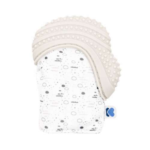 Kikkaboo Bébi Fogzáskesztyű - Szilikon Rágóka - Szürke