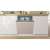 Bosch SMV25EX02E built-in dishwasher, beige color, front view