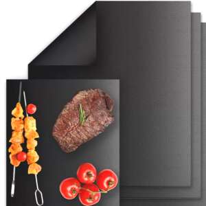 Tűzálló tapadásmentes többször használható 3 darabos sütő és grillszőnyeg készlet (BB-23470)